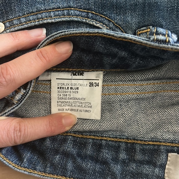 Nicely worn acne jeans - Picture 2 of 3